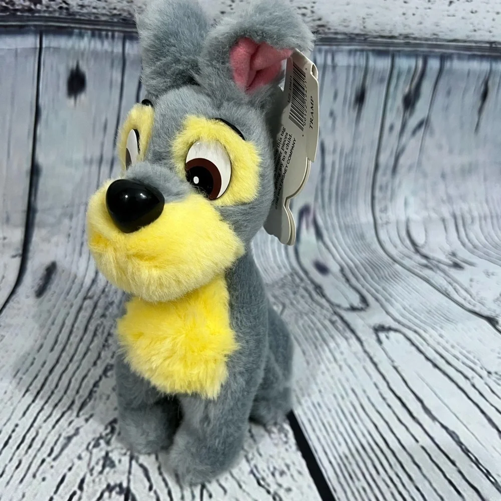 Lady and the Tramp pillow pet Disney Parks & NWT 9” plush Tramp stuffed animal - Picture 11 of 14